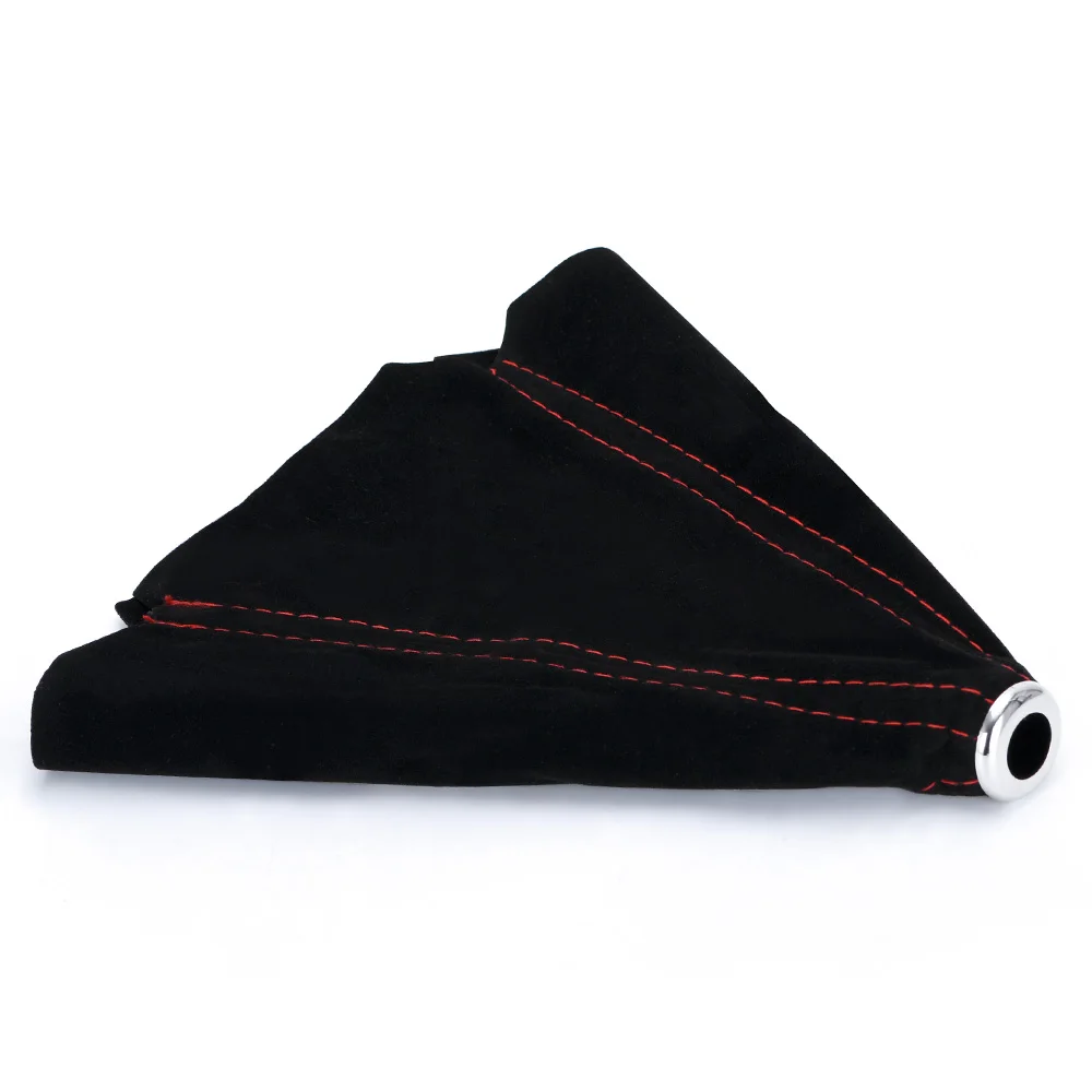 Suede Red Stitch