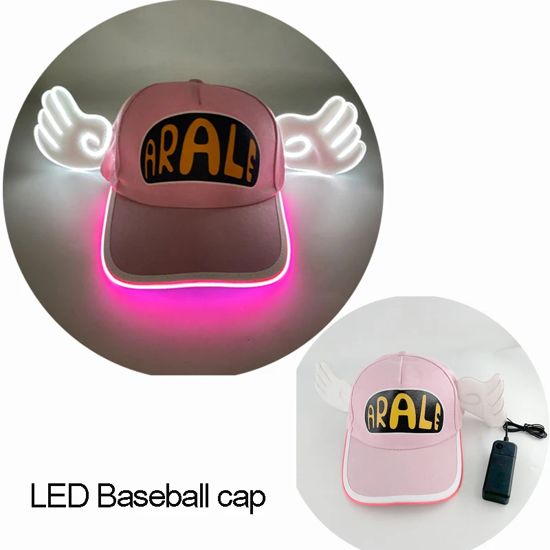 pink light hat