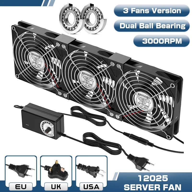 3 Fans Dual Ball