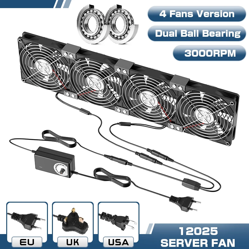 4 Fans Dual Ball