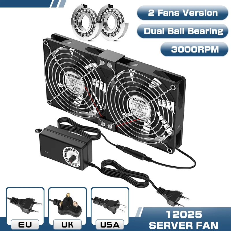 2 Fans Dual Ball