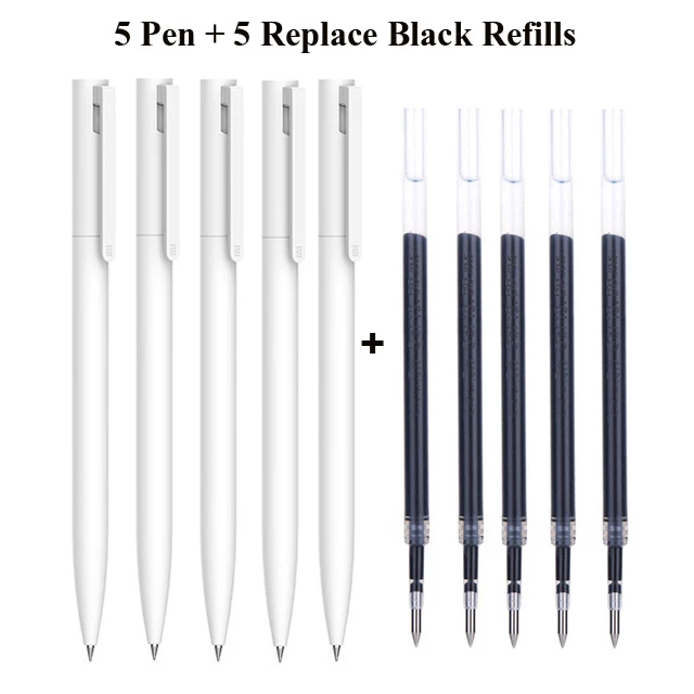 5pen 5black refills