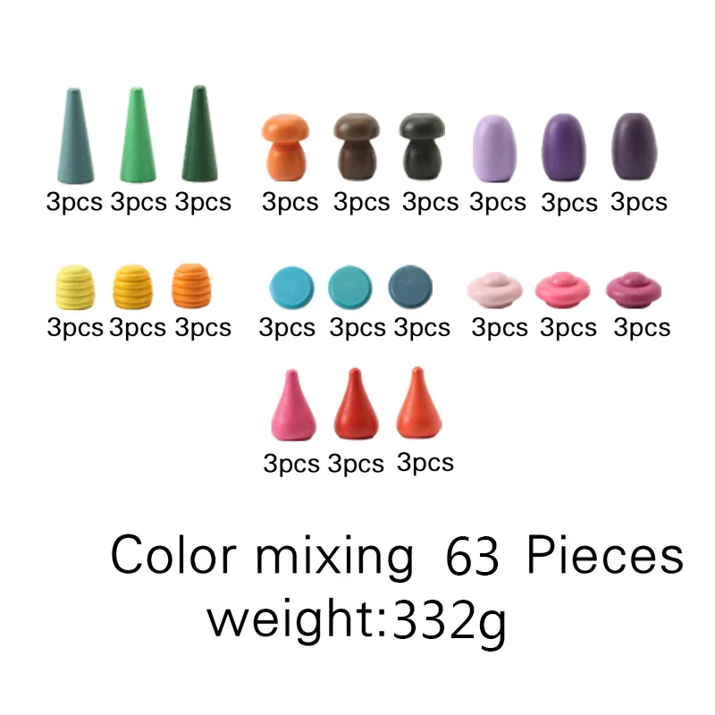 color mixing 63 pcs