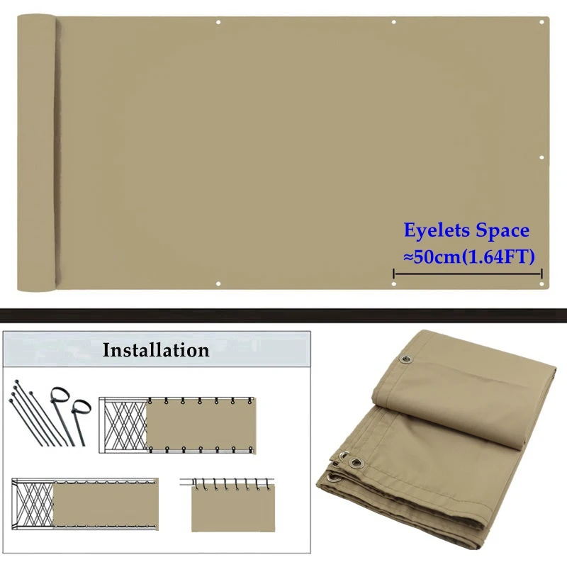 Khaki 50cm Eyelets
