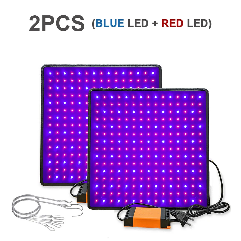 2pcs blue red