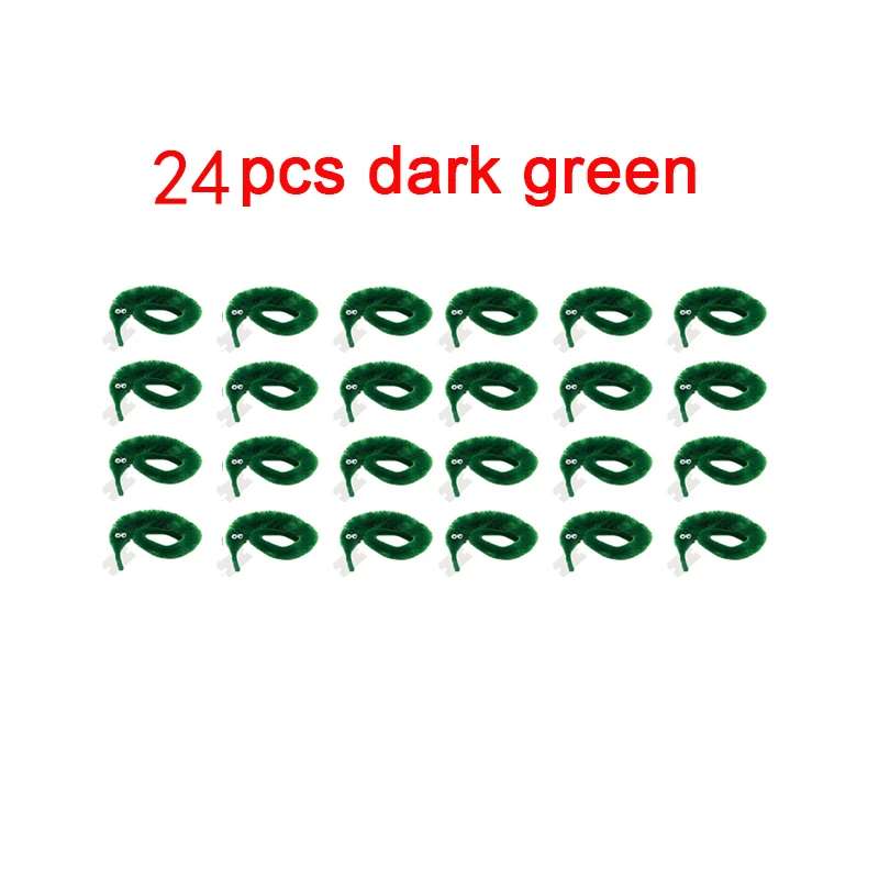 24pcs dark green