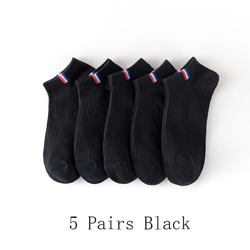 5 Pairs Black