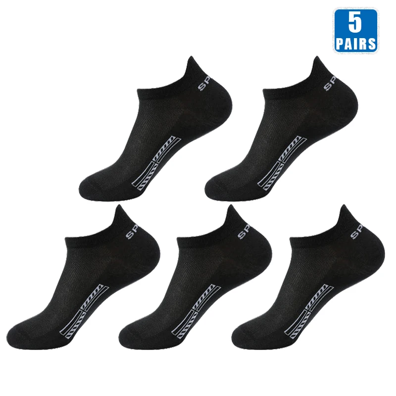 5 Pairs Black