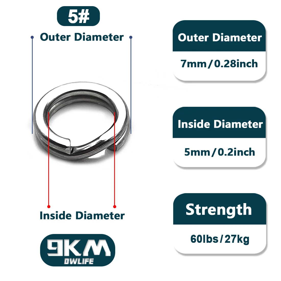 Size5 7mm 60lbs