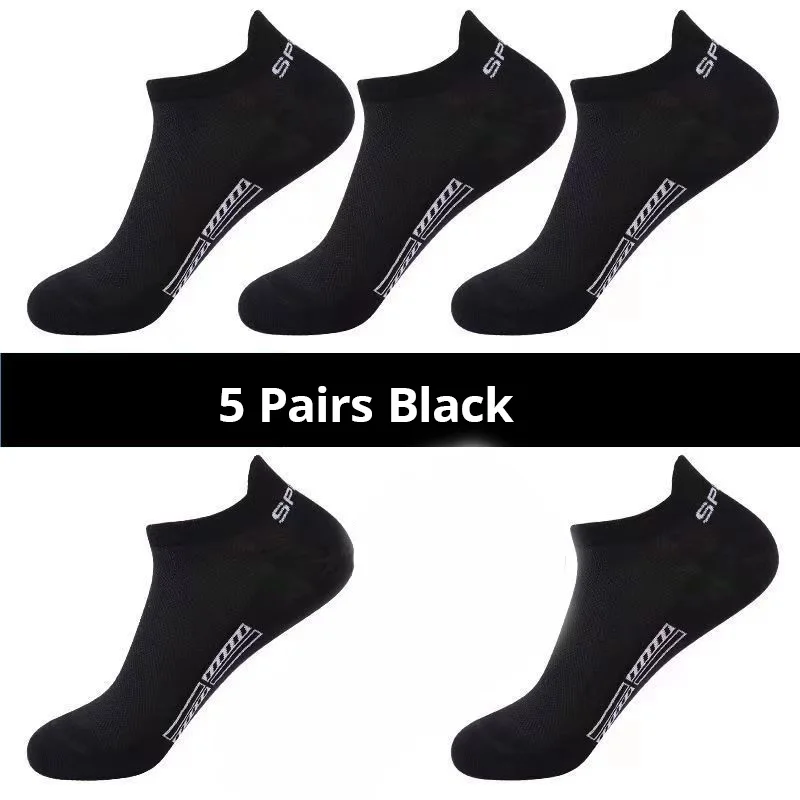 5 Pairs Black