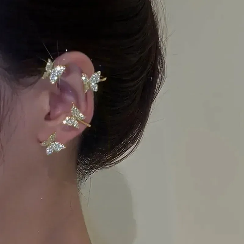 gold left ear