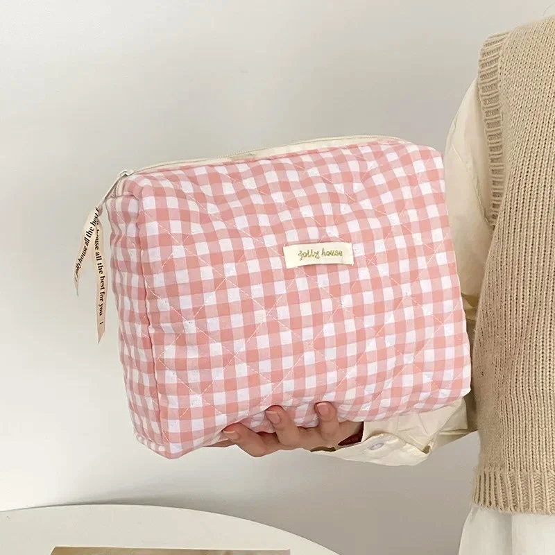 A pink plaid