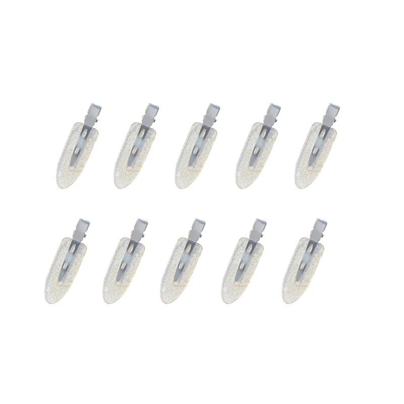 10pcs white glitter