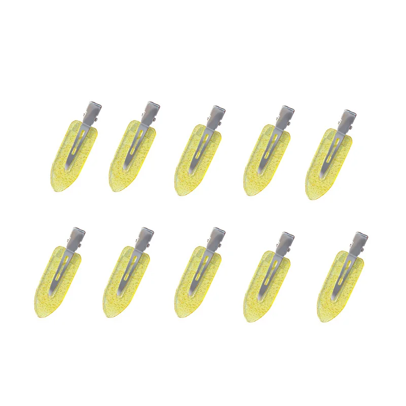 10pcs yellow glitter