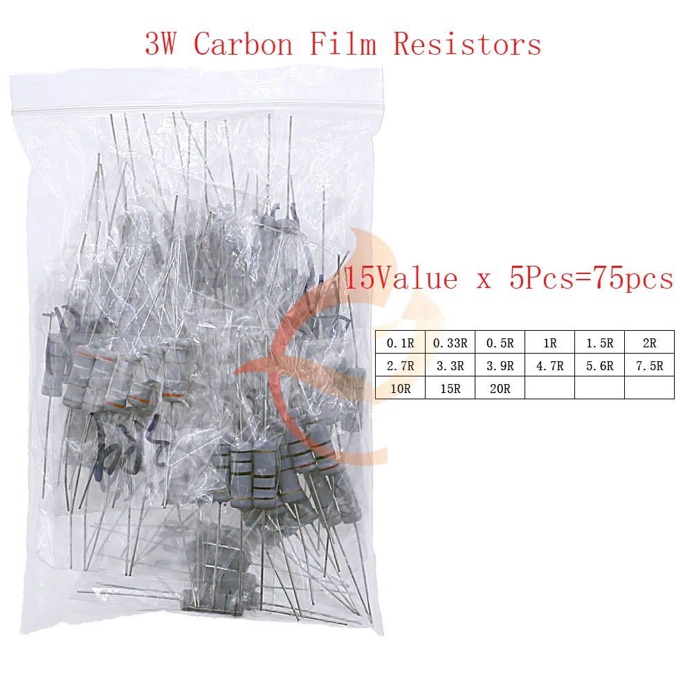 3W x 75pcs