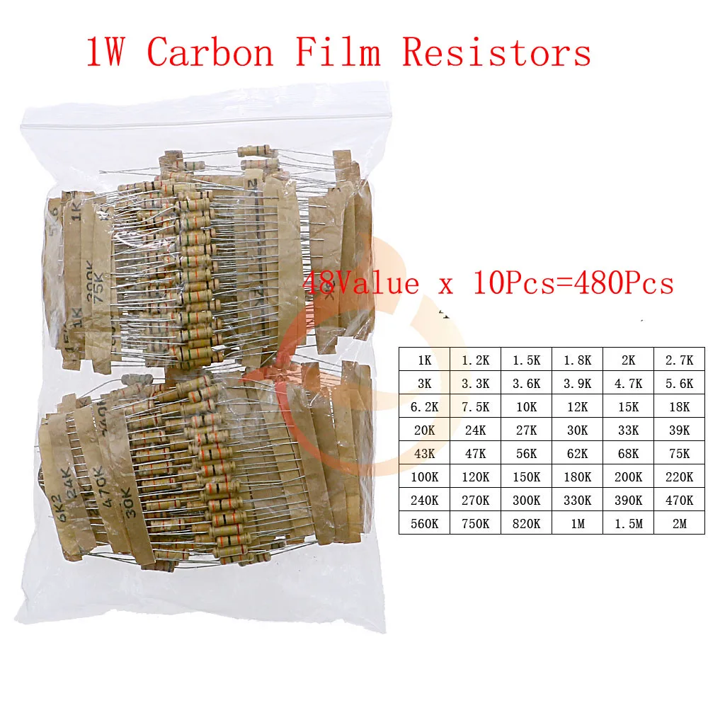 1W x 480pcs