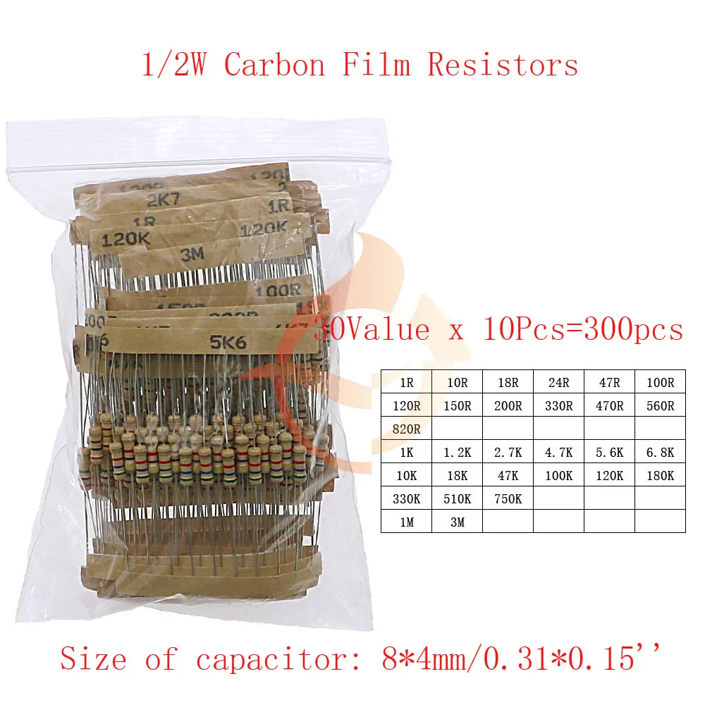 0.5W x 300pcs