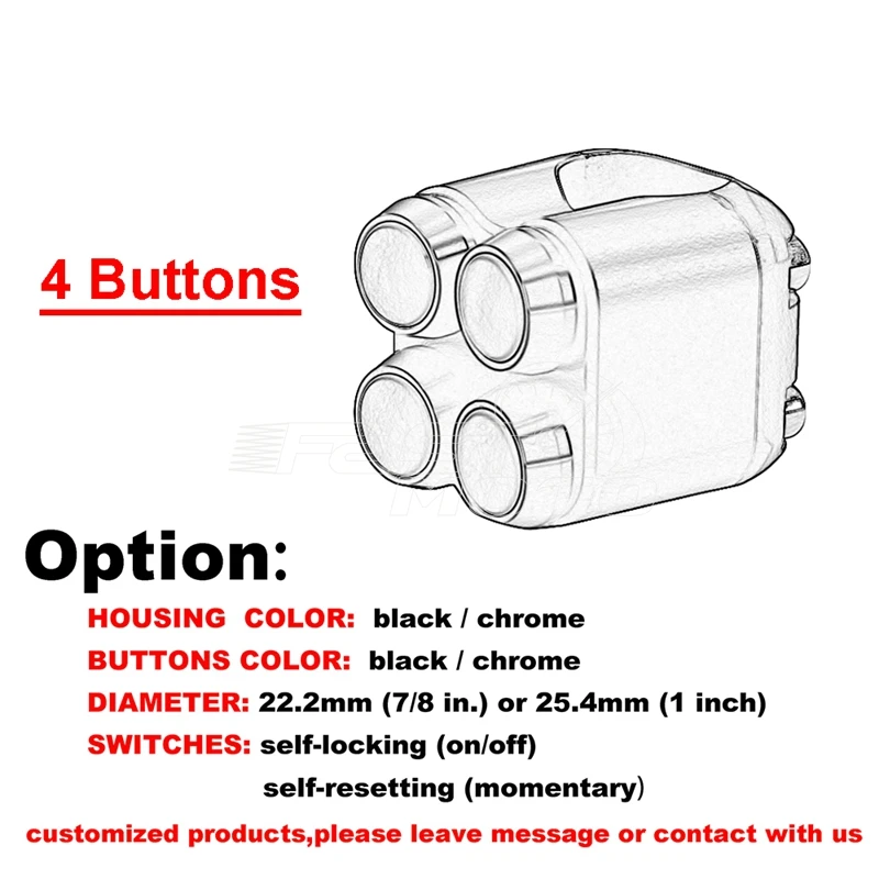 4 button customized
