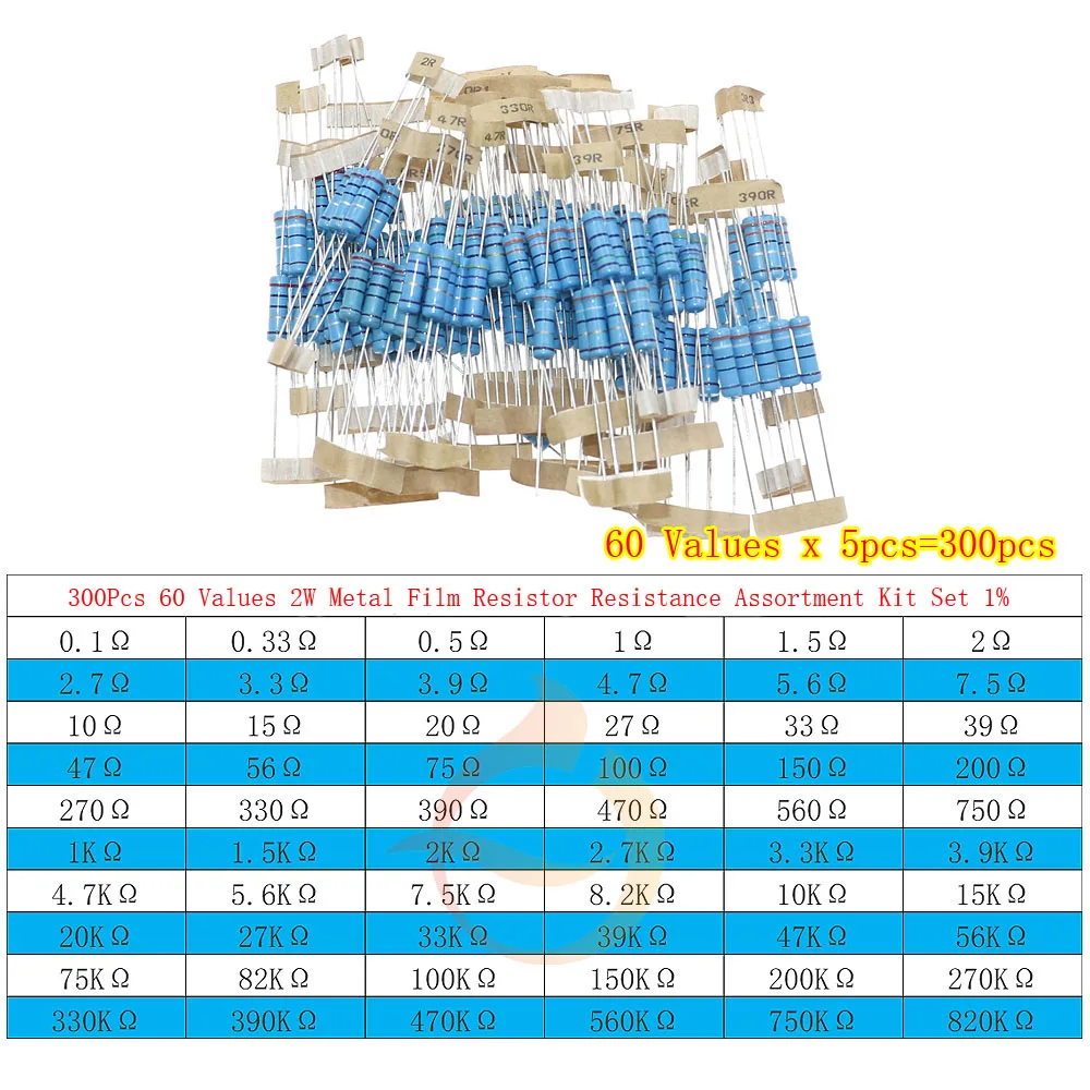 2W x 300pcs