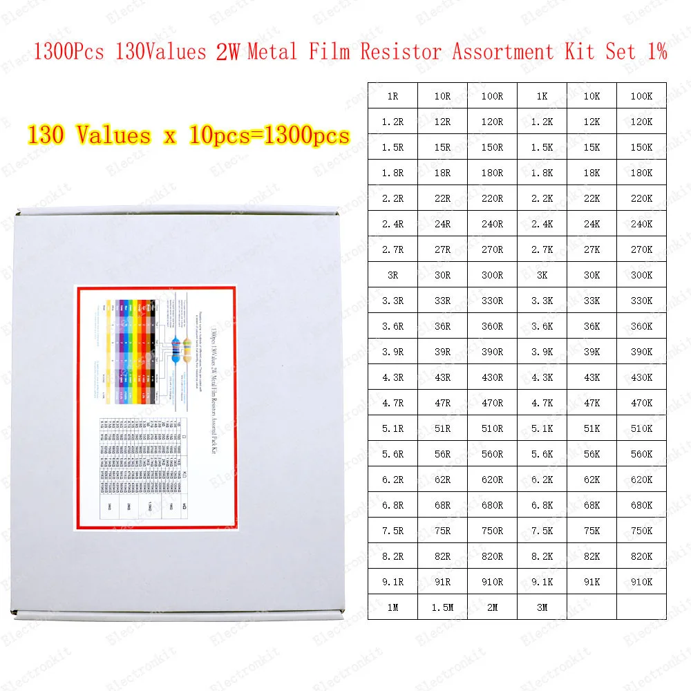 2W x 1300pcs