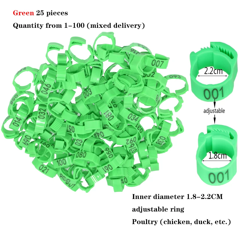 Poultry Green 25pcs