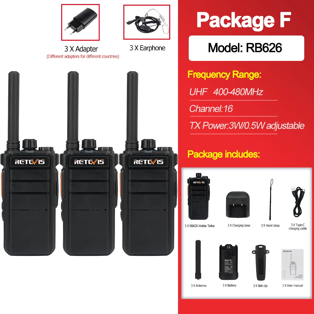 3Pcs Package F