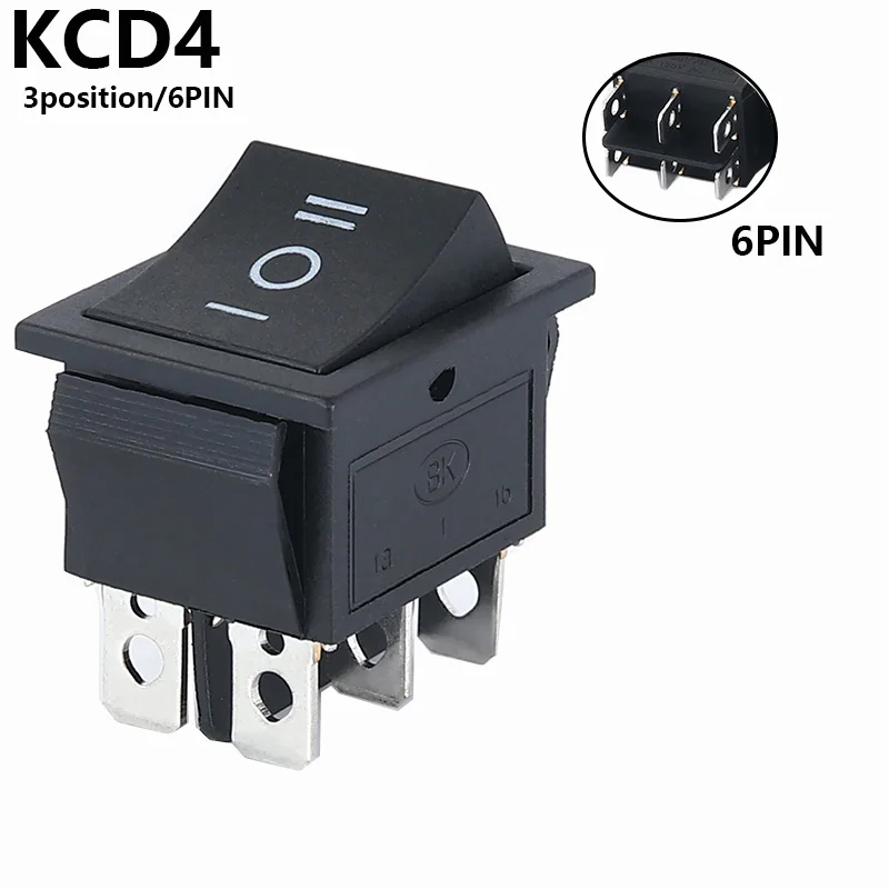 3position 6PIN Black