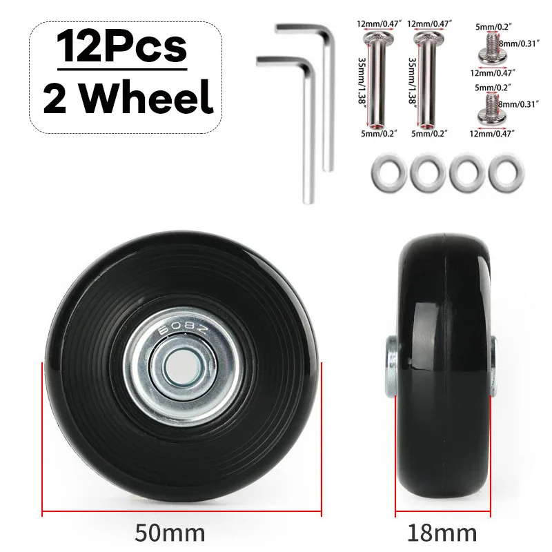 50mm-18mm-2 Wheels