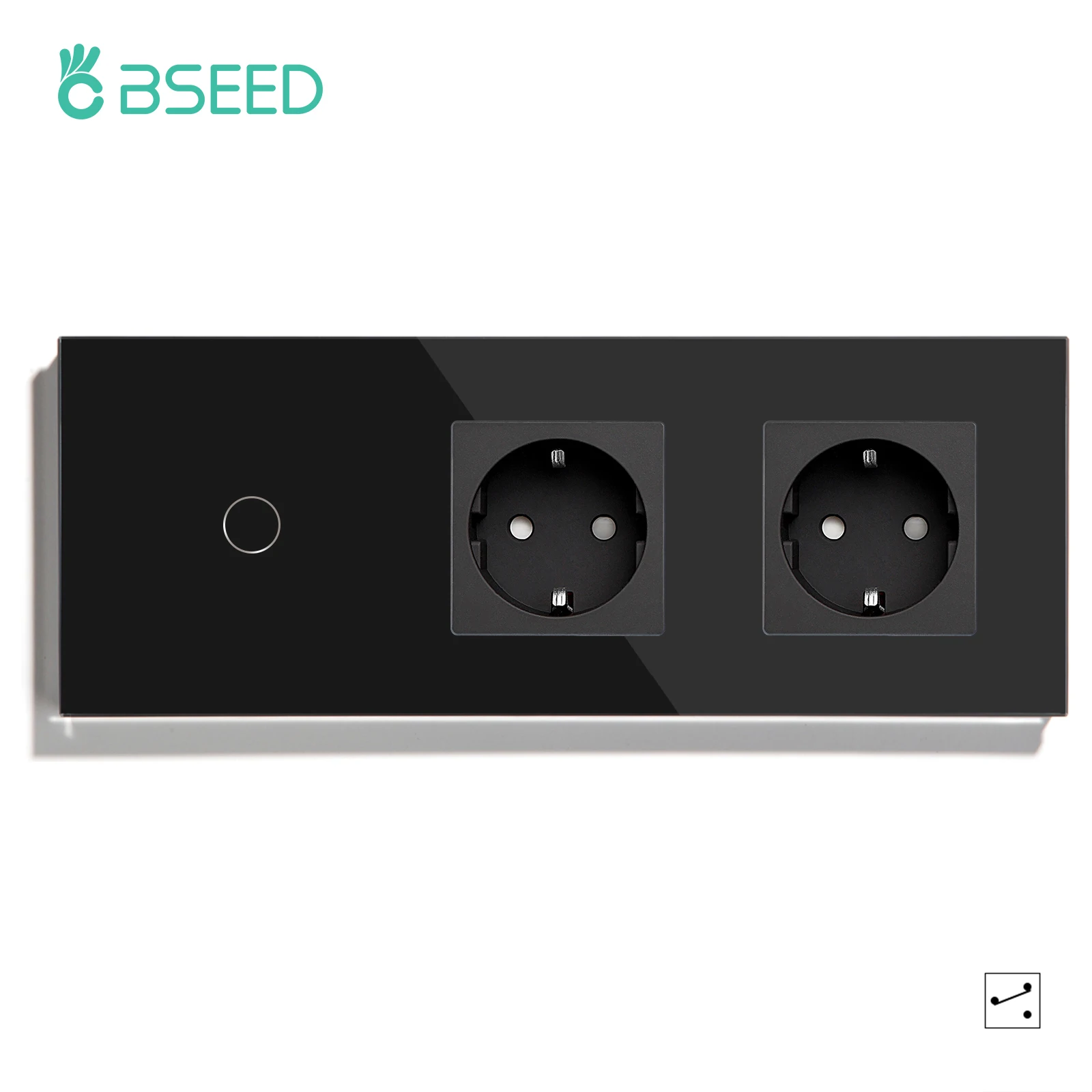 1Gang Double Socket