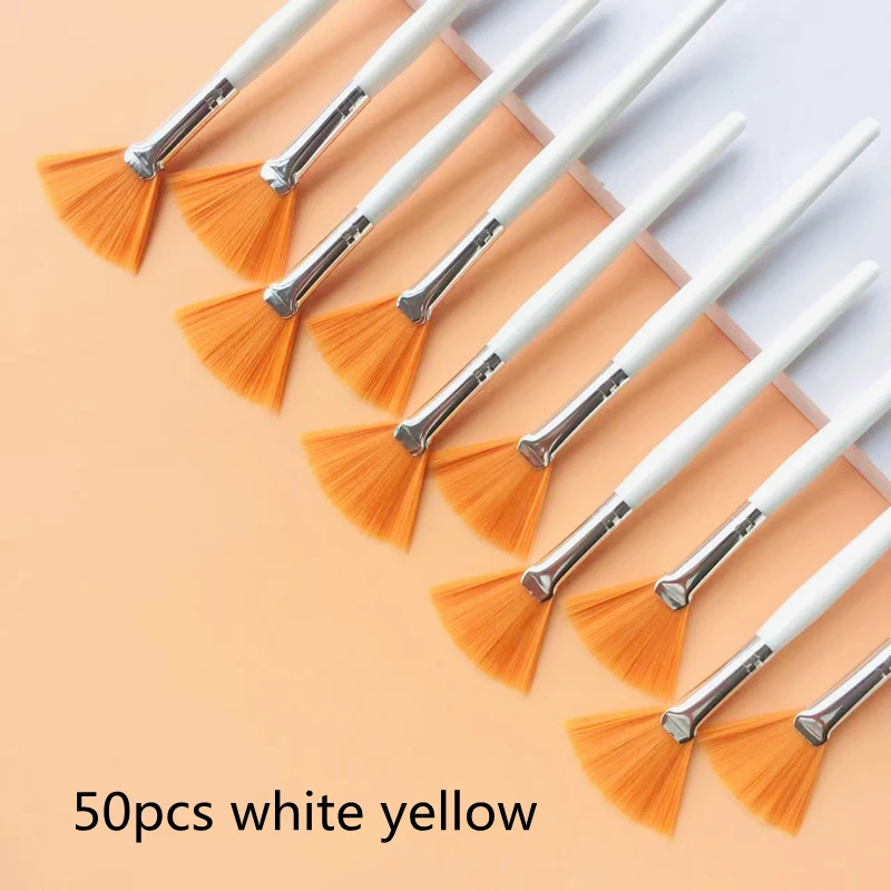 50pcs white yellow