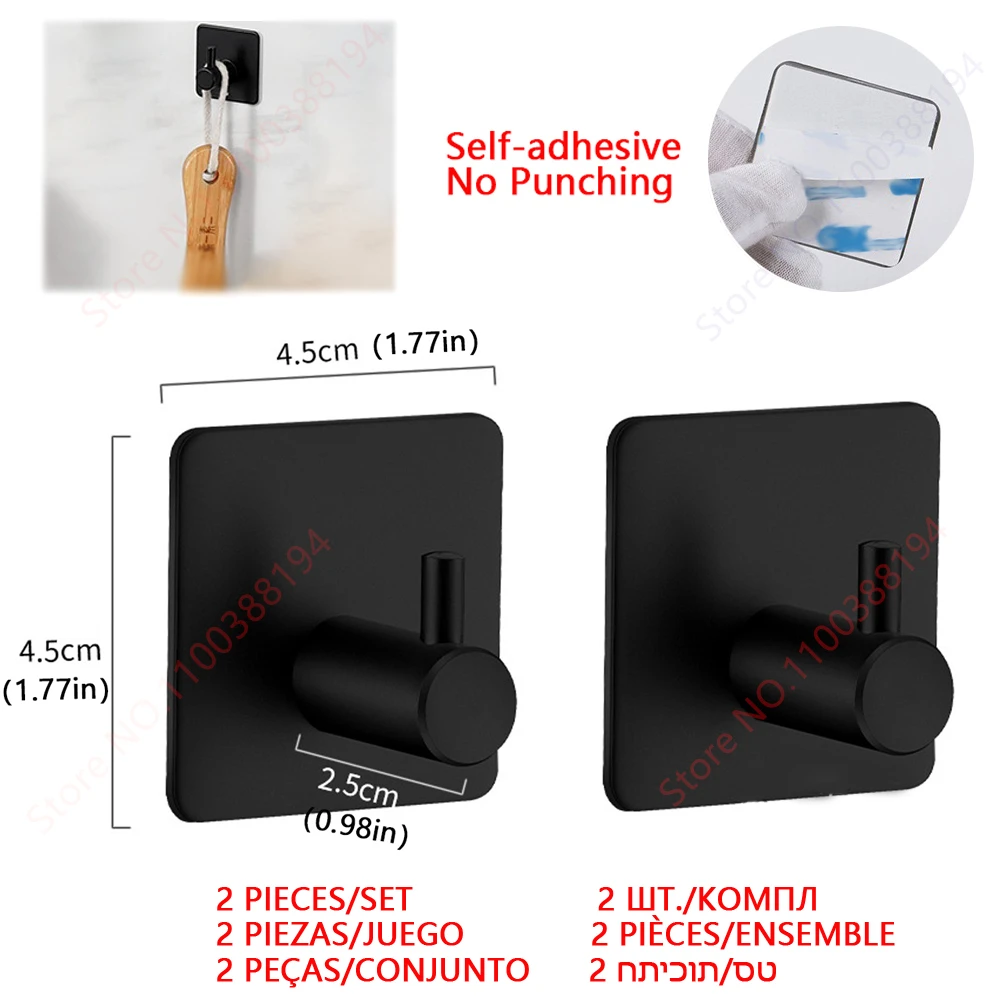 Wall Hooks Black