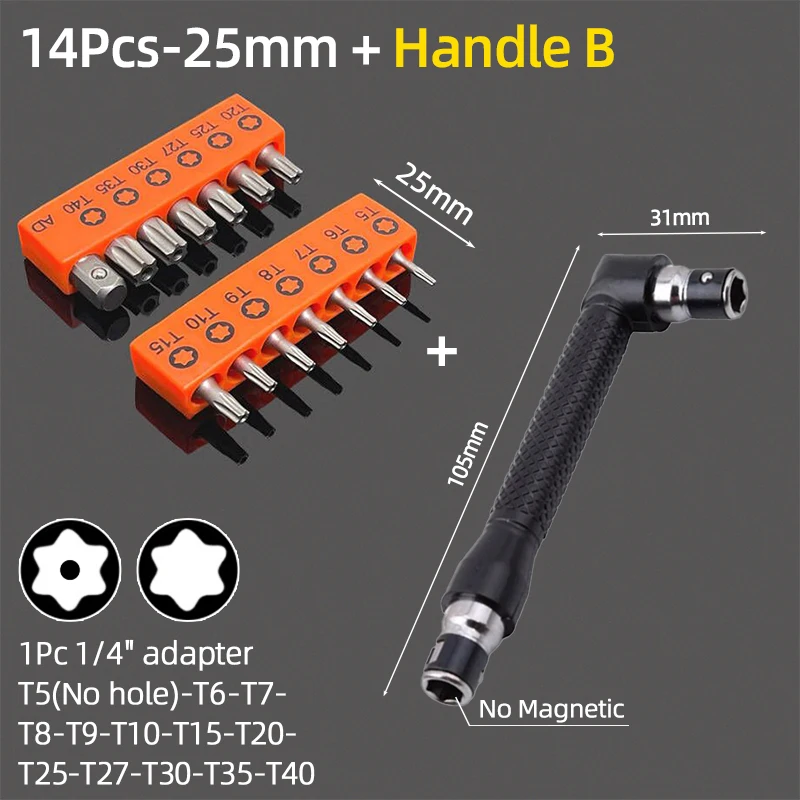 14Pcs and Handle B