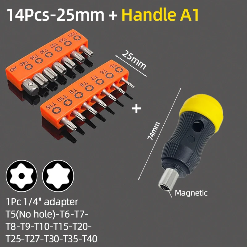 14Pcs and Handle A1