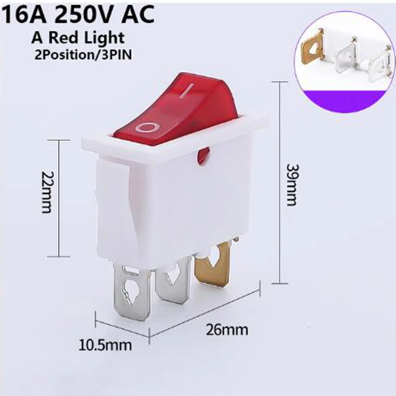2D 3PIN A Red