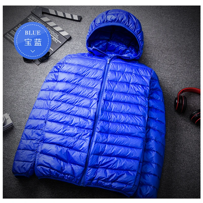 blue hooded