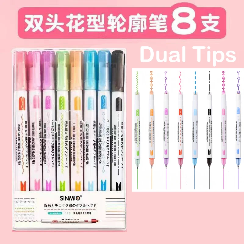 8PCS(Dual Tip) Set A