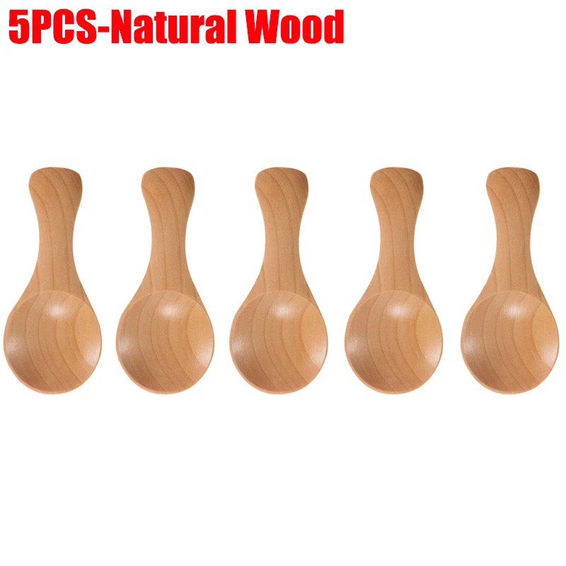 5PCS-Natural Wood