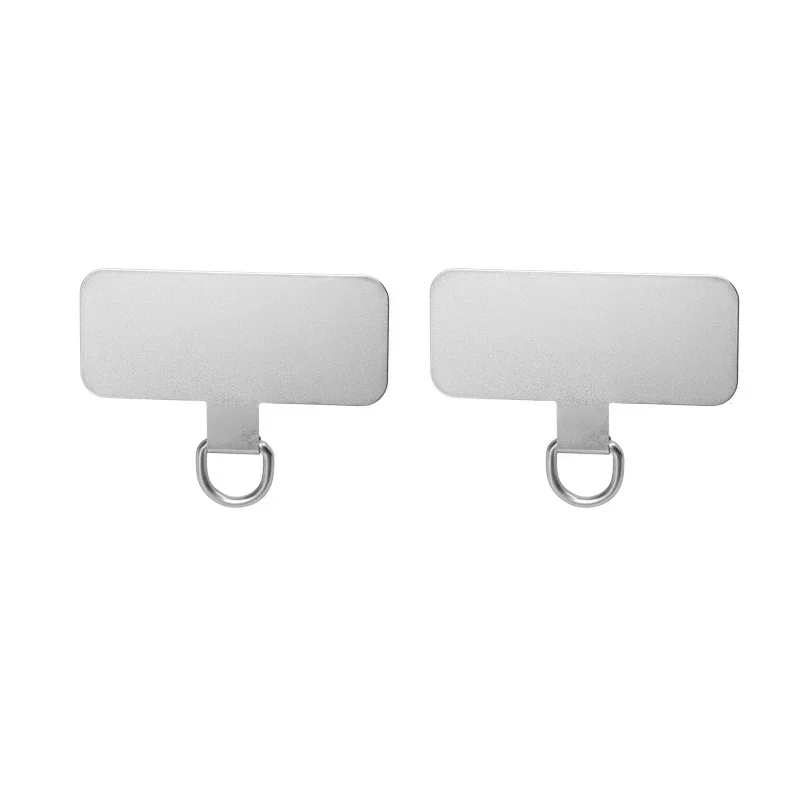 2Pcs Metal Silver
