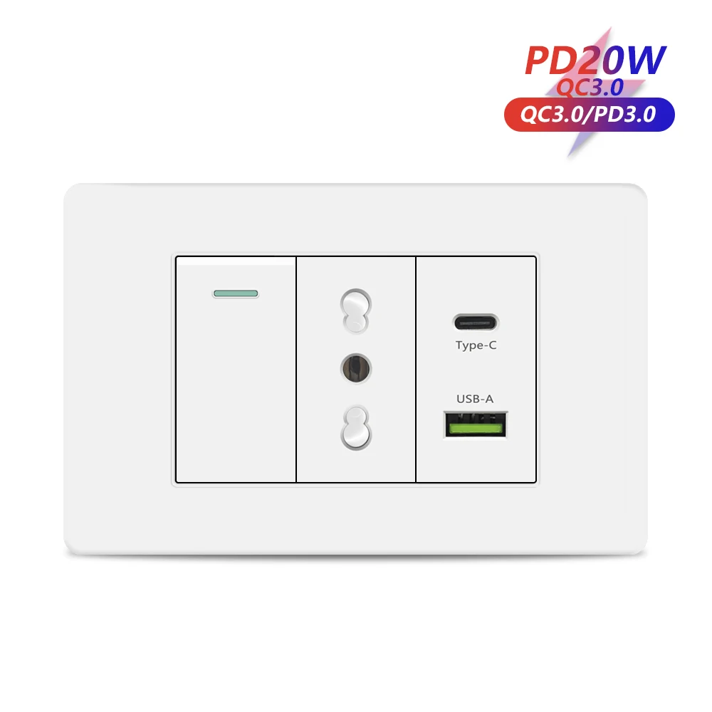 1 gang Italy AC 20W