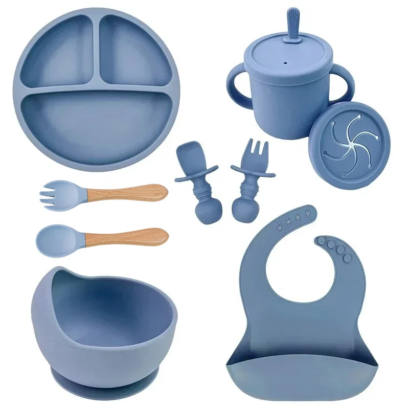 Blue 9PCS Wood Set