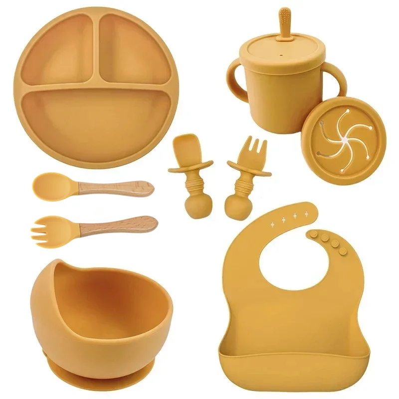 Yellow 9PCS Wood Set