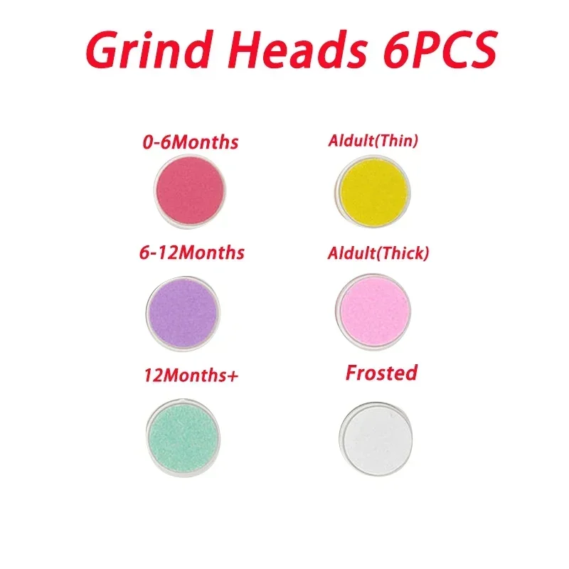 6pcs Grind Heads
