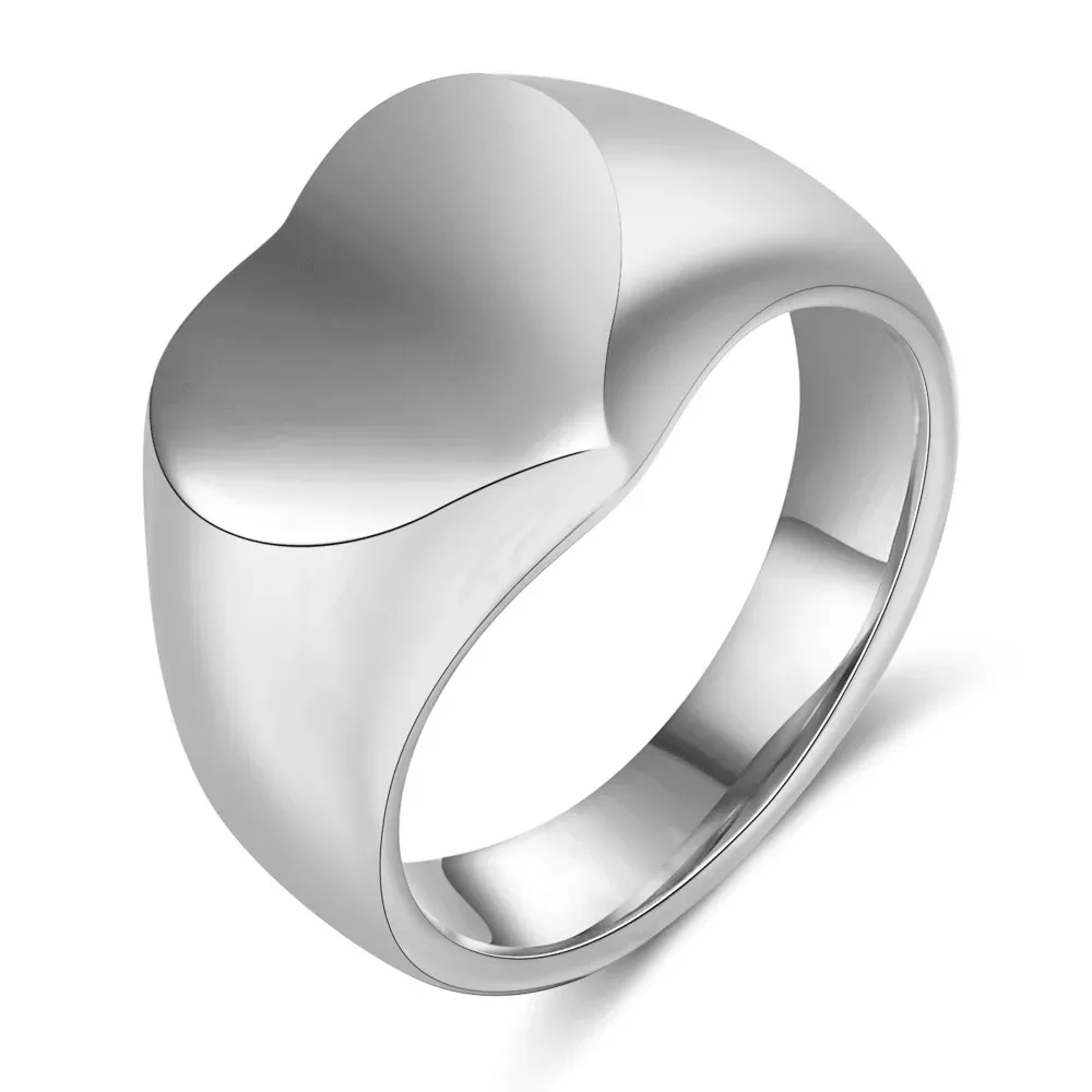 silver heart blank