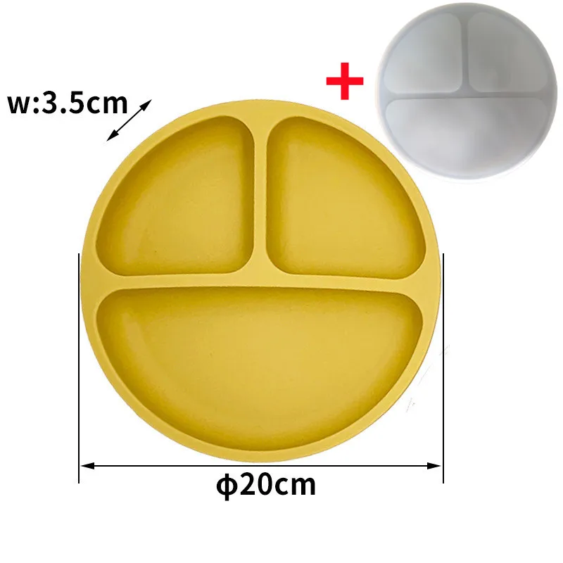Yellow Plate and Lid