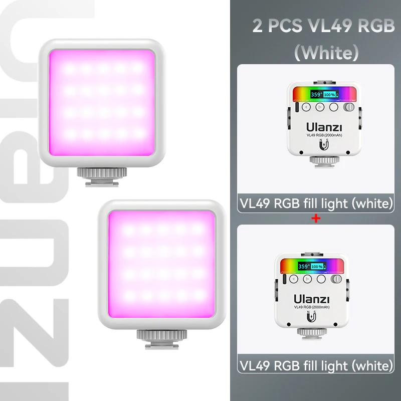 2 VL49 RGB White