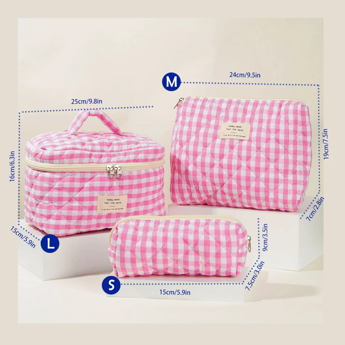 Checked Pink