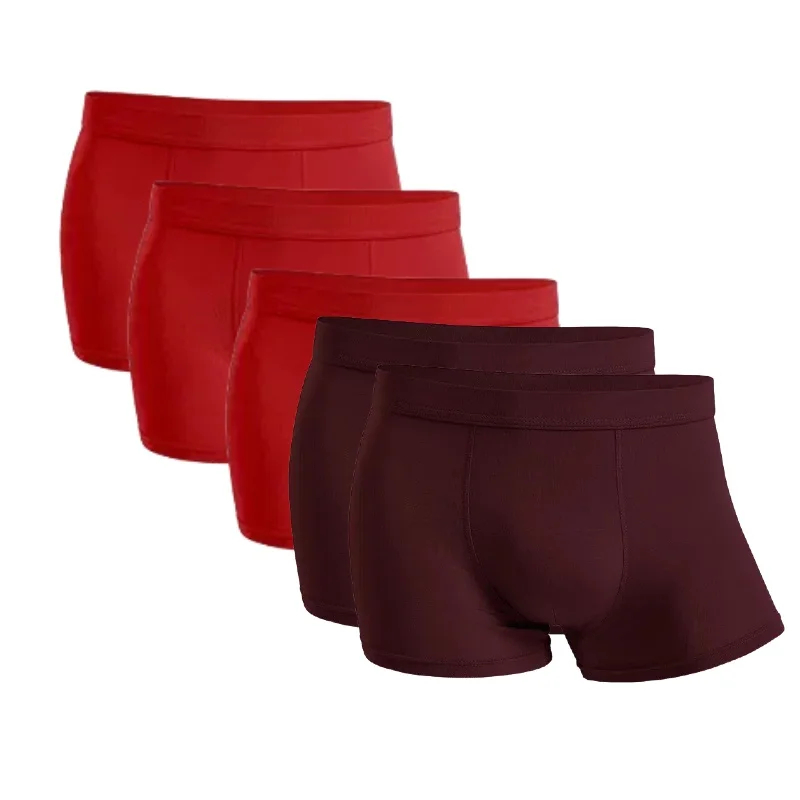 3 red 2 burgundy