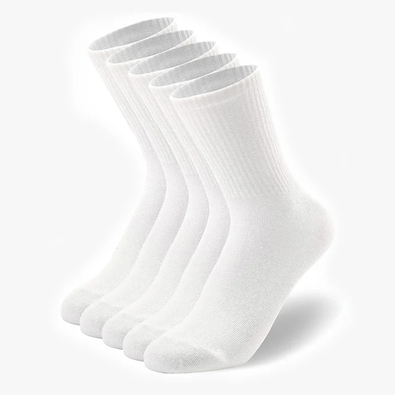 5 Pairs White