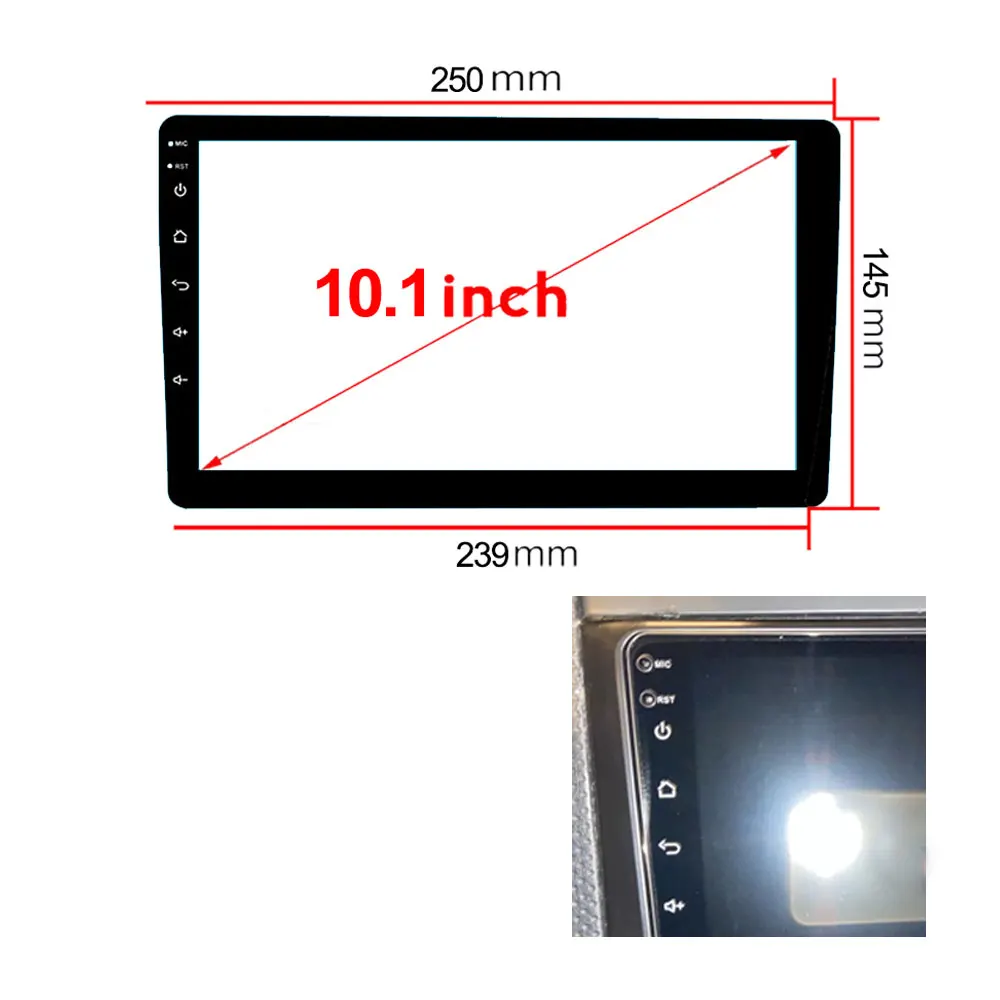 black 10.1 inch
