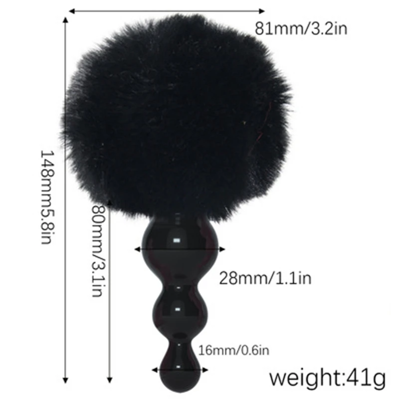 black anal plug